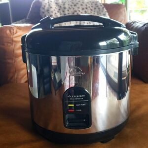 Wolfgang Puck Rice Perfect Deluxe 10-Cup Rice Cooker Stainless Steel - NWOB
